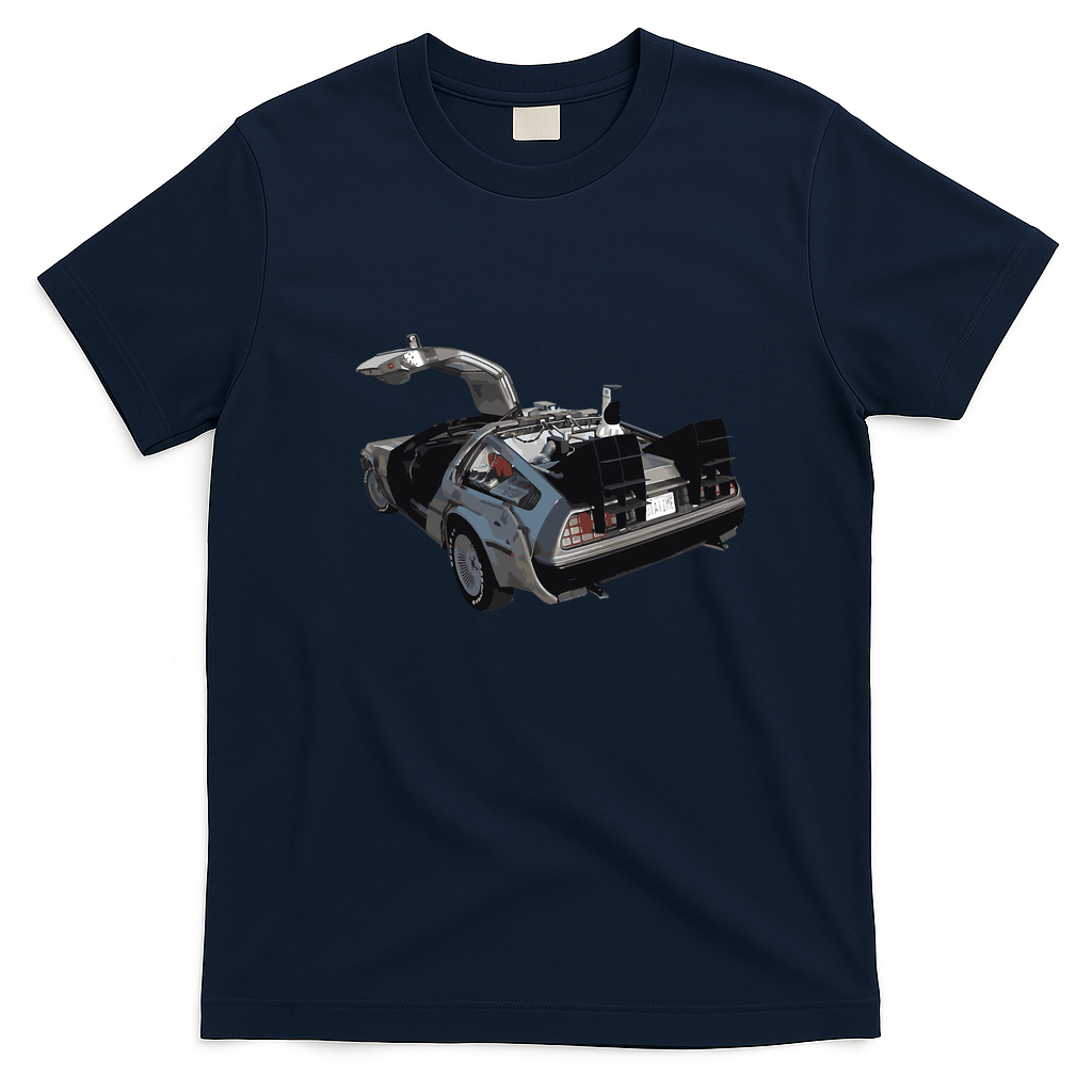 Future Car Graphic T-Shirt - Navy Blue