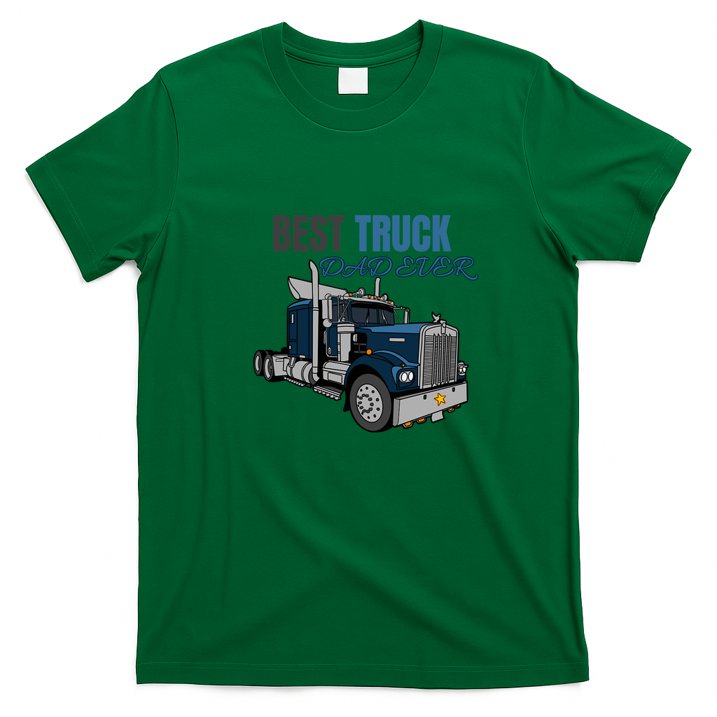 Trucker Dad Papa Grandpa T-Shirt - Irish Green