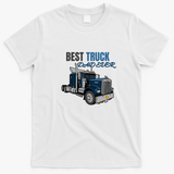 Trucker Dad Papa Grandpa T-Shirt - White