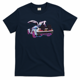 Future DeLorean Graphic T-Shirt - Navy Blue