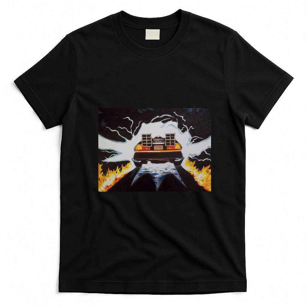 The Future is Now Retro Graphic Tee - Black