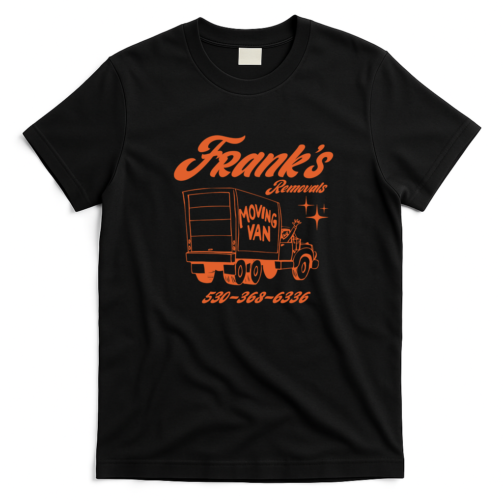Frank's Removals Graphic T-Shirt - Black