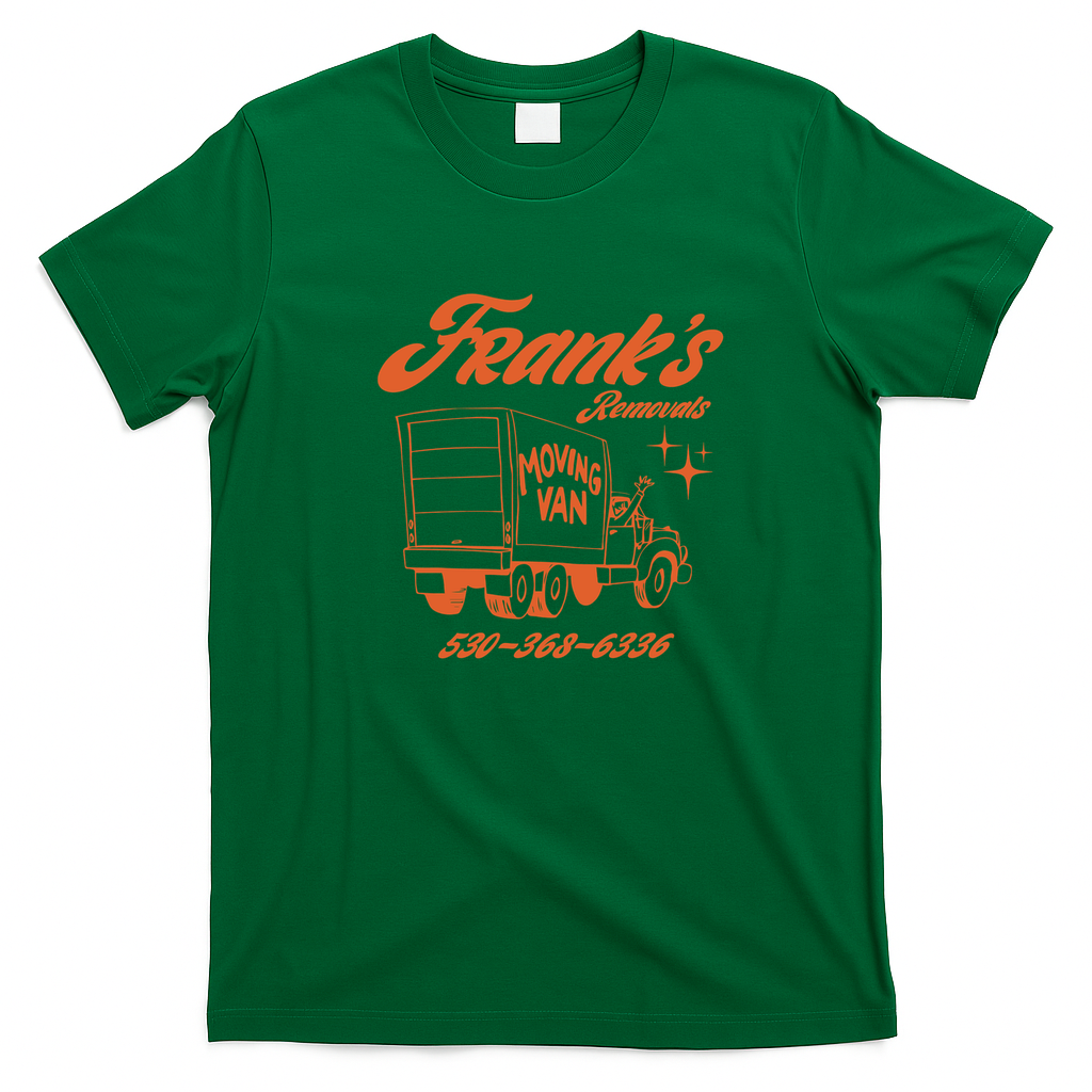 Frank's Removals Graphic T-Shirt - Irish Green