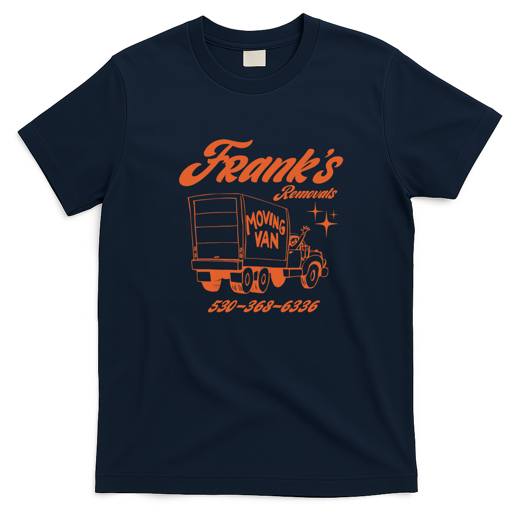 Frank's Removals Graphic T-Shirt - Navy Blue