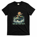 Hank and Trash Truck Fun Cartoon T-Shirt - Black