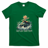 Hank and Trash Truck Fun Cartoon T-Shirt - Irish Green