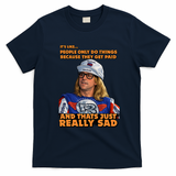 Garth Vintage Artist T-Shirt - Navy Blue