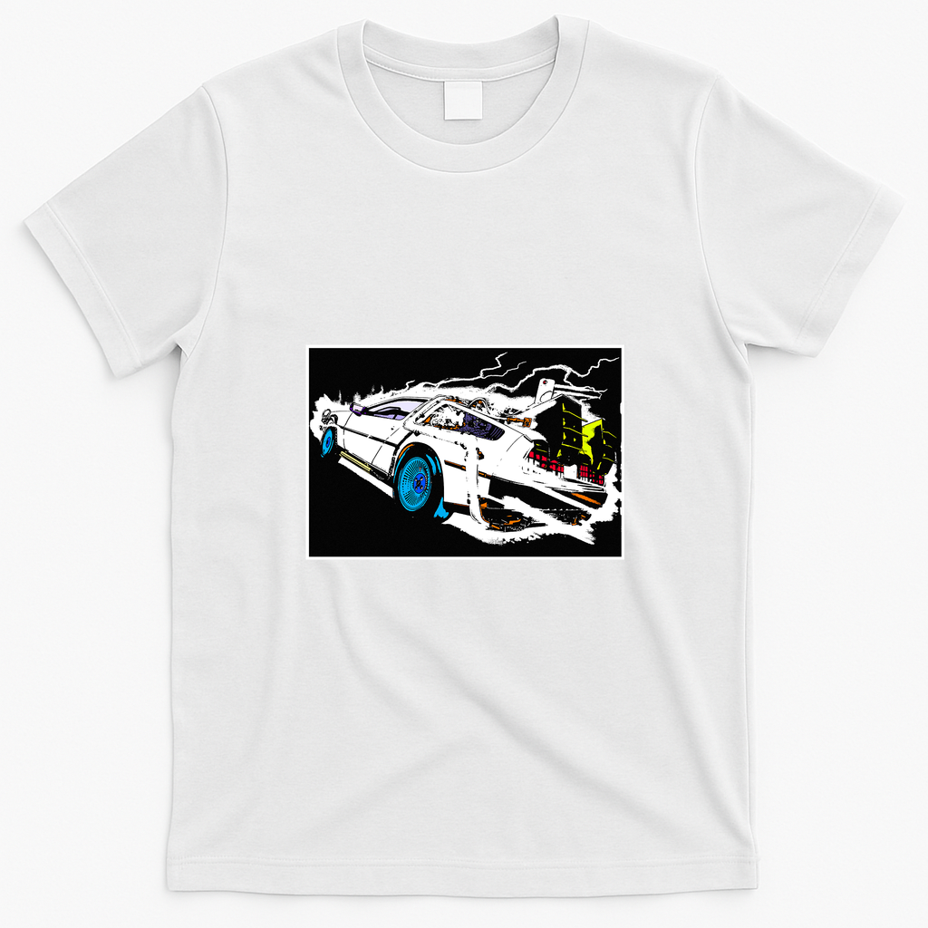 Go Into the Future Retro T-Shirt - White