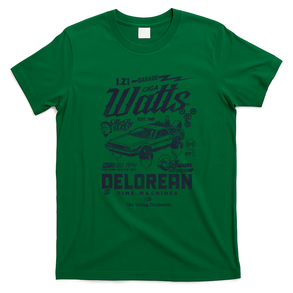 Gigawatts Garage V2 Vintage T-Shirt - Irish Green