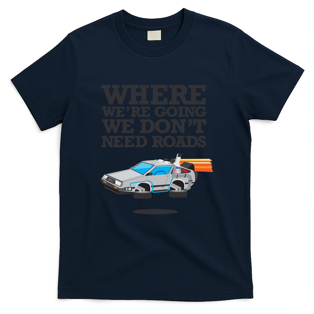 Great Scott! 1.21 Gigawatts! Graphic T-Shirt - Navy Blue