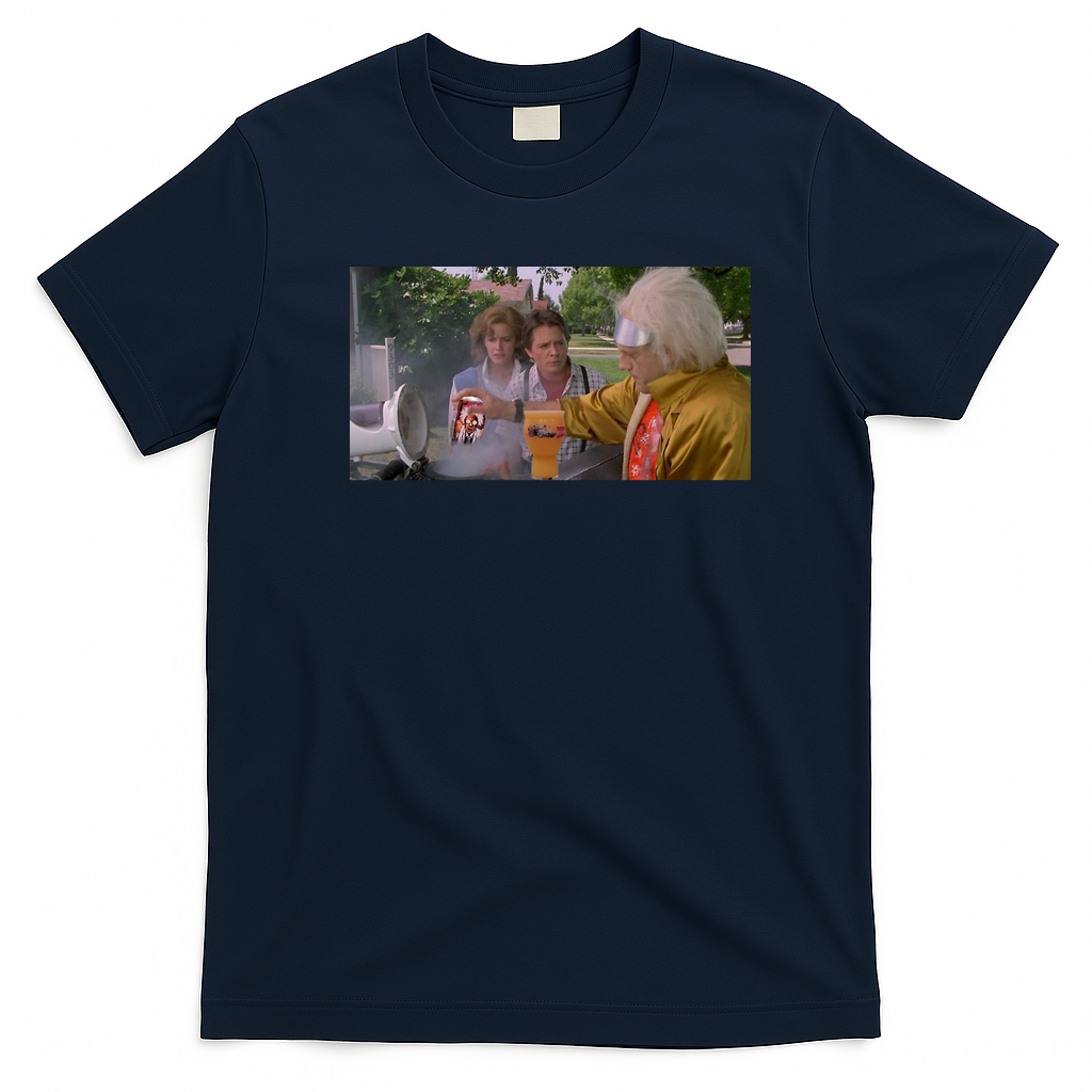 Great Scott! Retro Graphic Tee – Edition 2 - Navy Blue