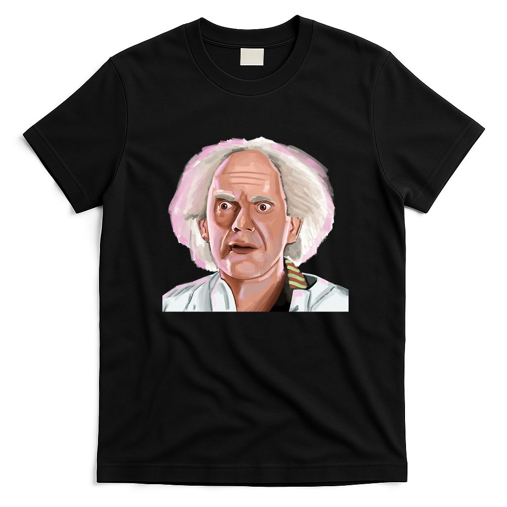 Great Scott! Retro Graphic Tee - Black