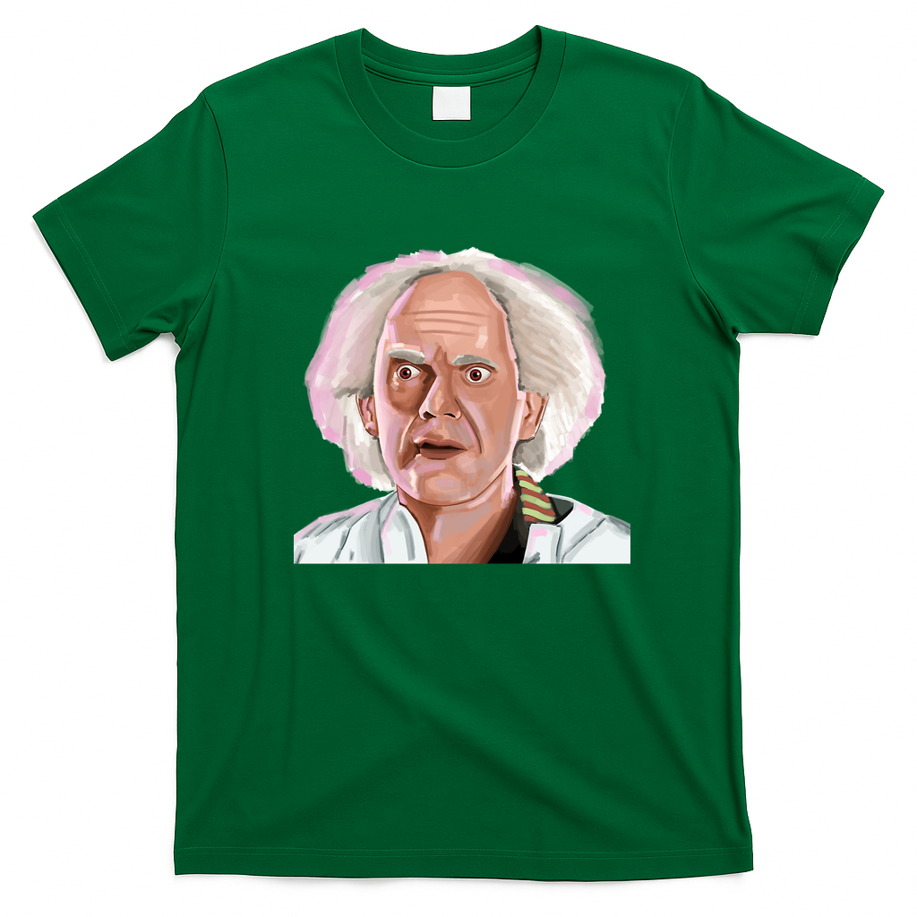 Great Scott! Retro Graphic Tee - Irish Green