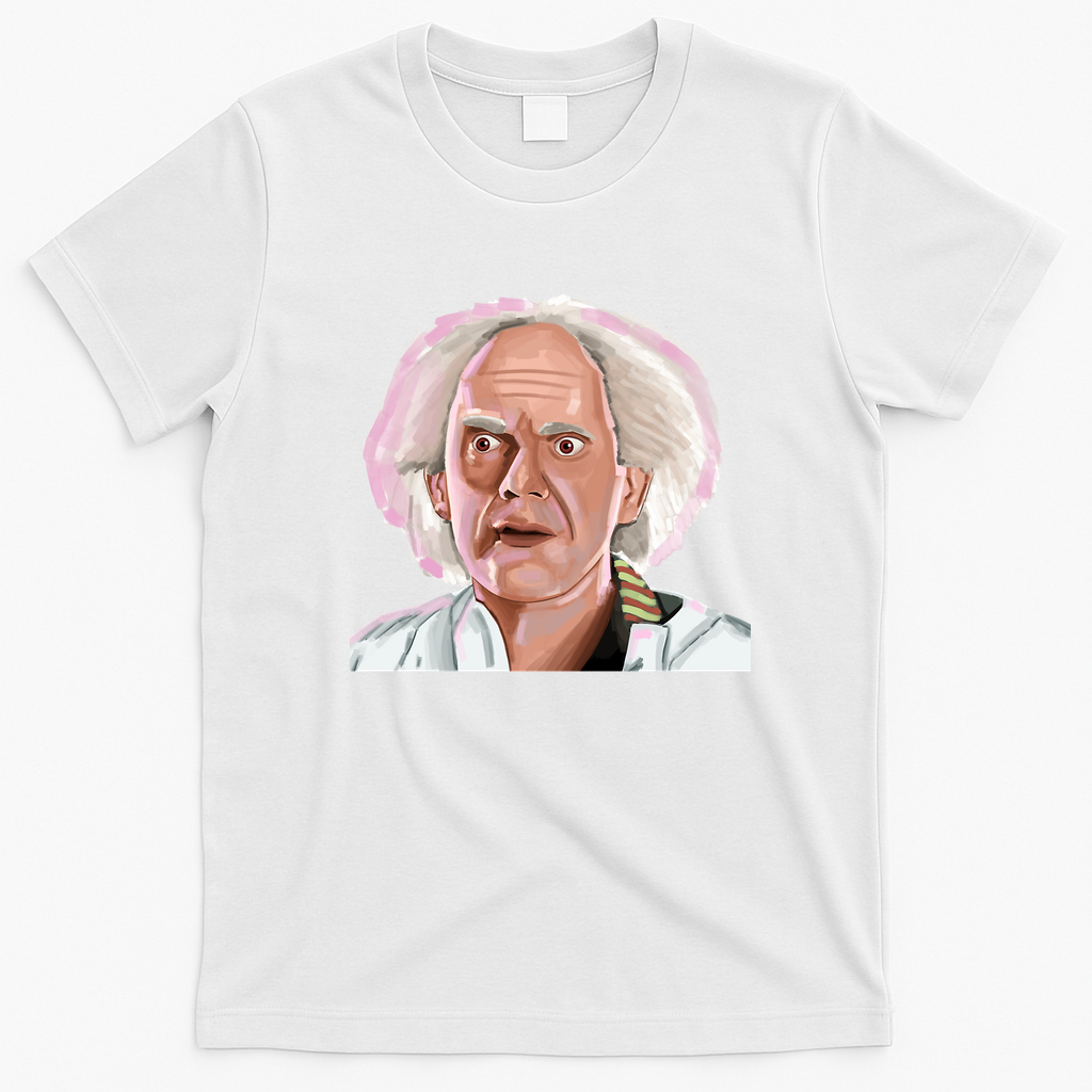 Great Scott! Retro Graphic Tee - White