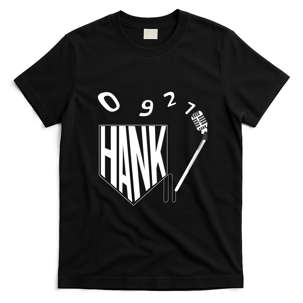 Hank & His Music Retro Graphic Tee - Black
