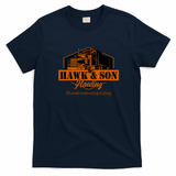Hawk & Son Hauling Retro T-Shirt - Navy Blue