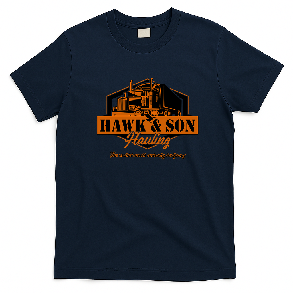 Hawk & Son Hauling Vintage T-Shirt - Navy Blue