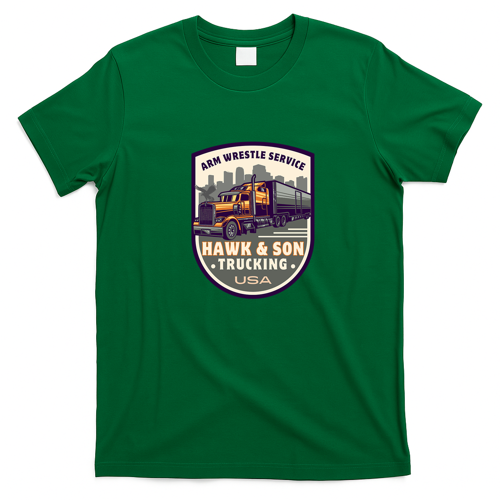 Hawk & Son Trucking USA T-Shirt - Irish Green