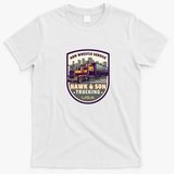 Hawk & Son Trucking USA T-Shirt - White