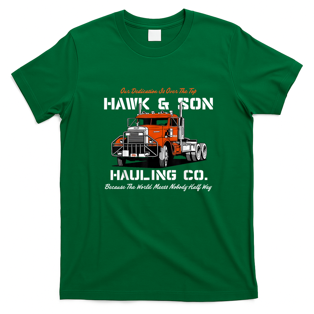 Hawk & Son Hauling Company Vintage T-Shirt - Irish Green