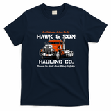 Hawk & Son Hauling Company Vintage T-Shirt - Navy Blue