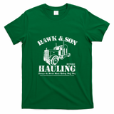 Hawk & Son Hauling Distressed Graphic Tee - Irish Green