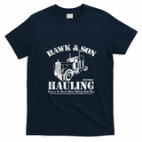 Hawk & Son Hauling Distressed Graphic Tee - Navy Blue