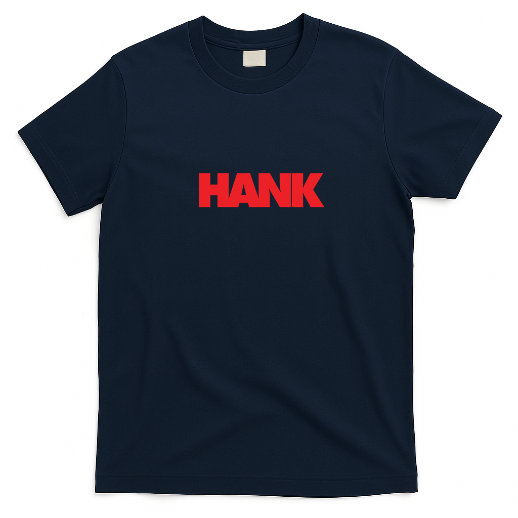 Hank NOHO Retro Graphic Tee - Navy Blue