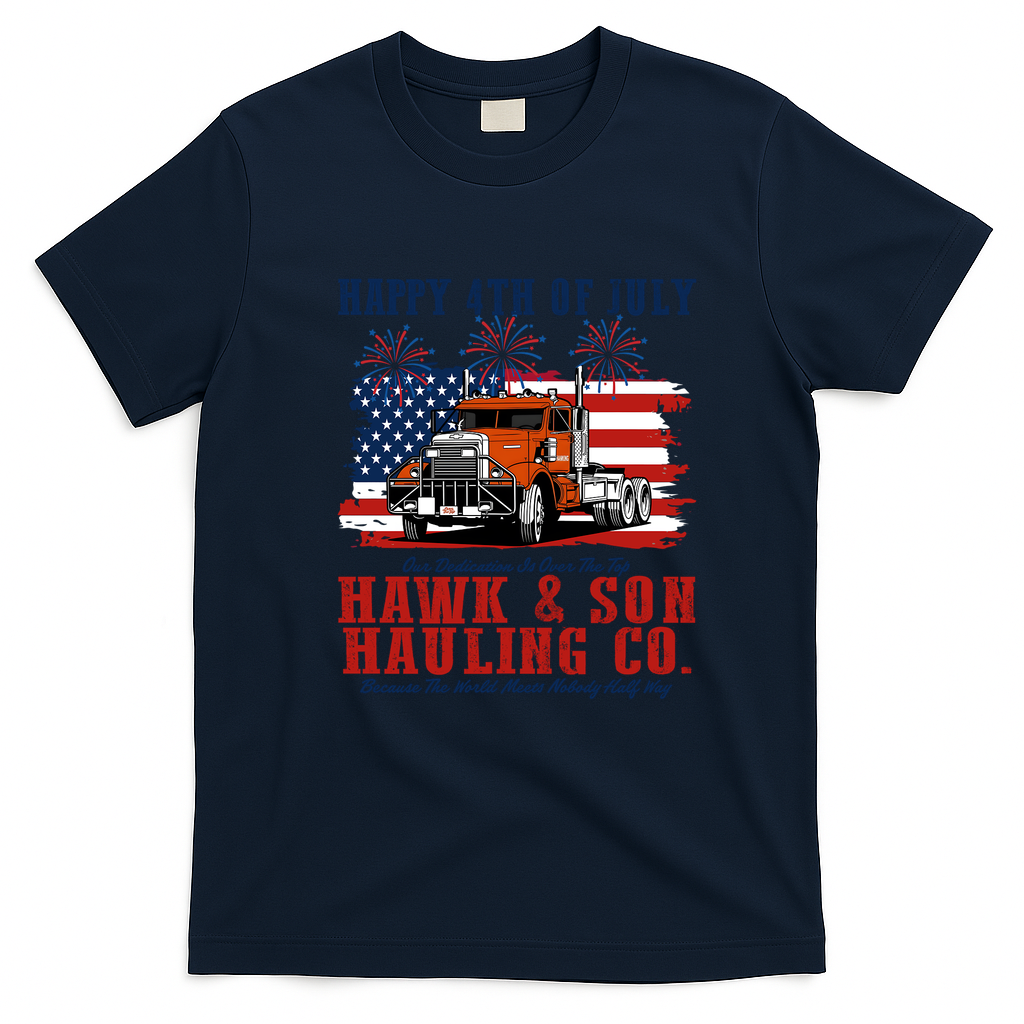 Hawk & Son Patriotic 4th of July T-Shirt - Navy Blue
