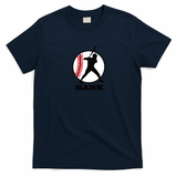 Hank Baseball Retro Graphic Tee - Navy Blue