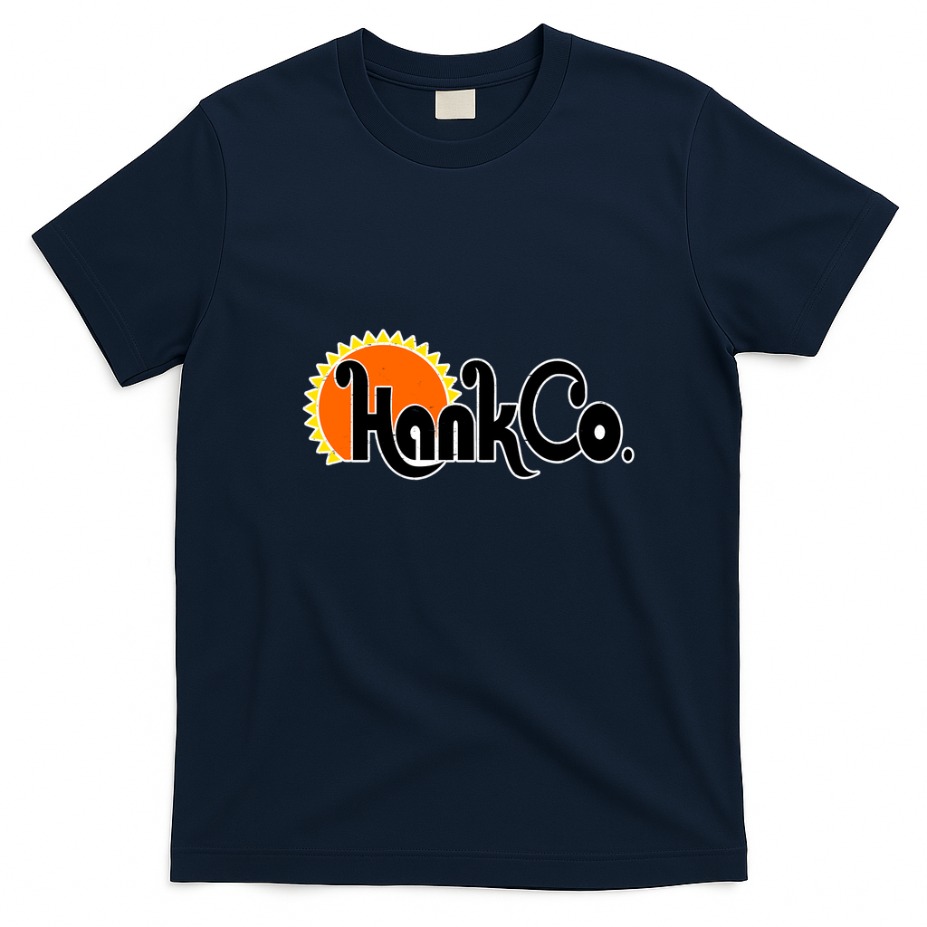 Hank Co. Distressed Graphic Tee - Navy Blue