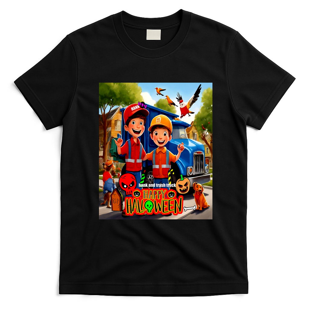 Suburban Halloween Celebration T-Shirt - Black