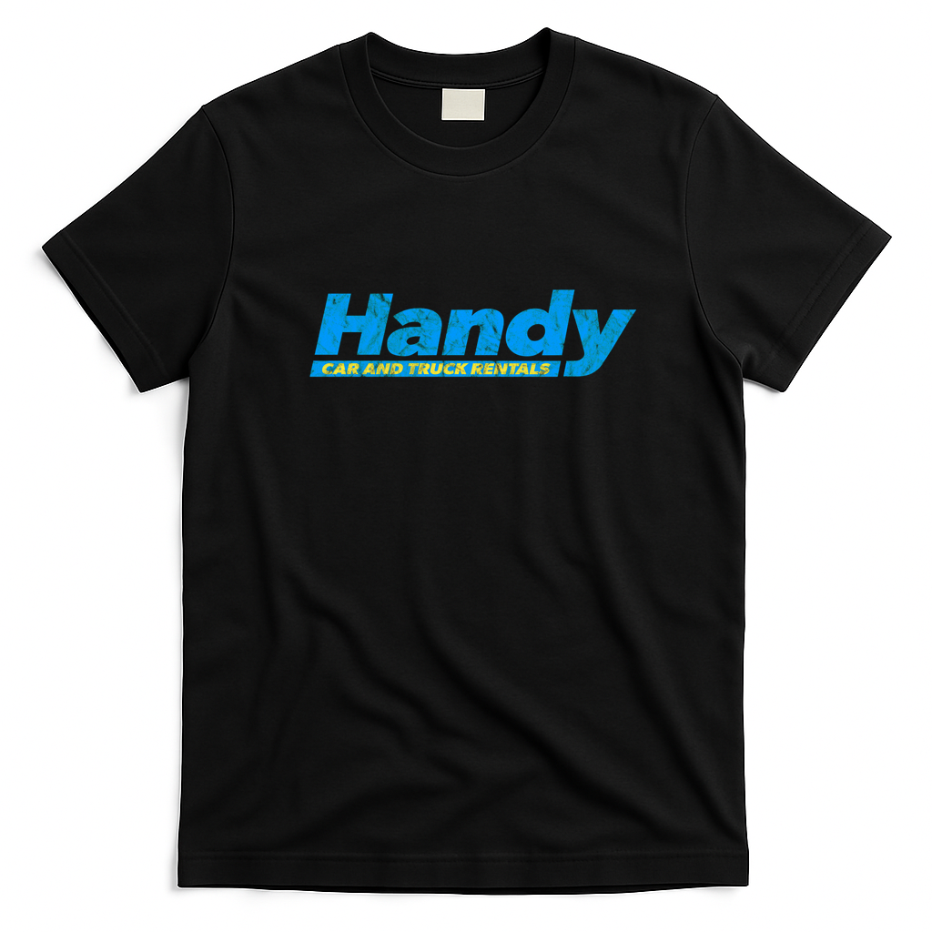 Handy Car and Truck Rental (worn) Graphic T-Shirt - Black