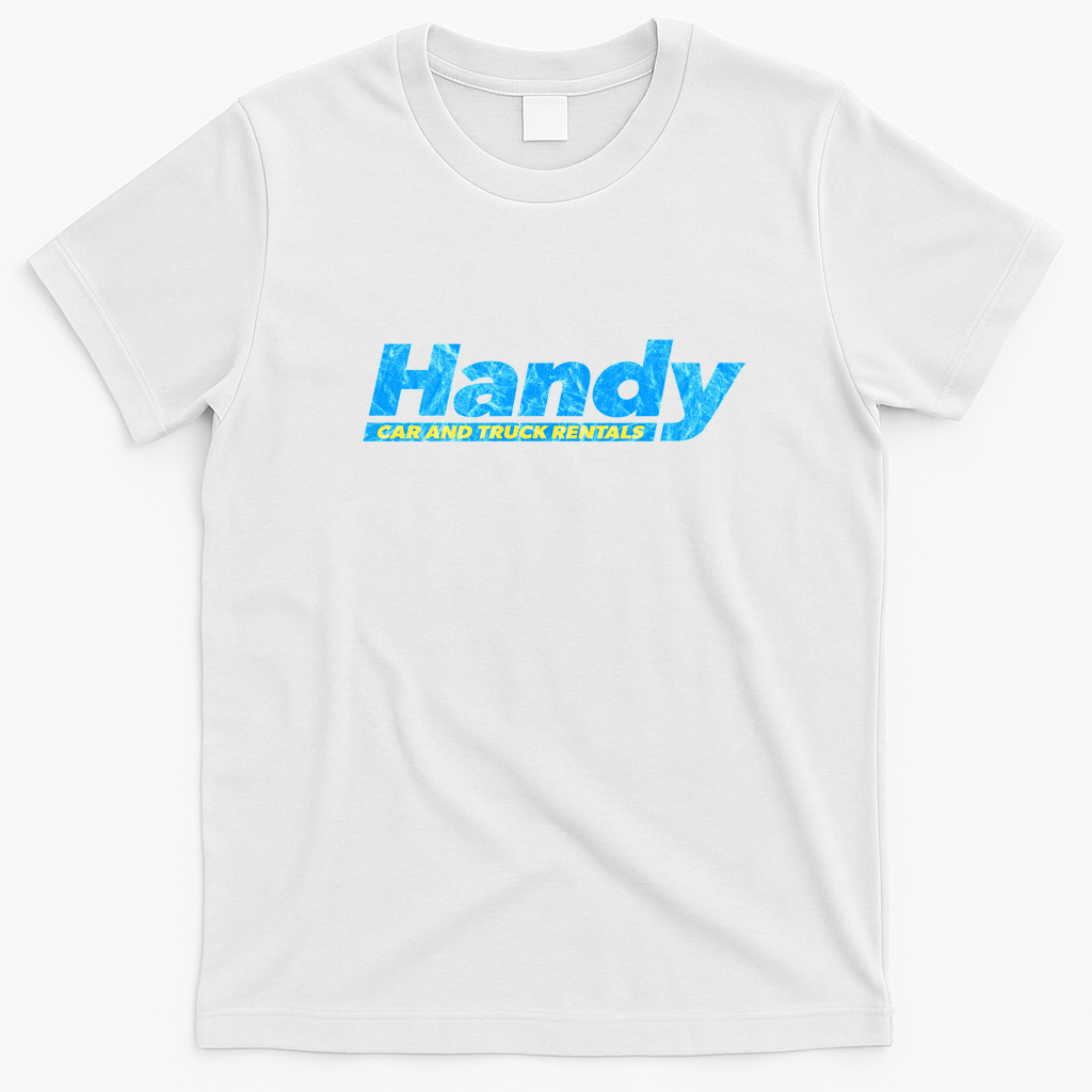 Handy Car and Truck Rental (worn) Graphic T-Shirt - White