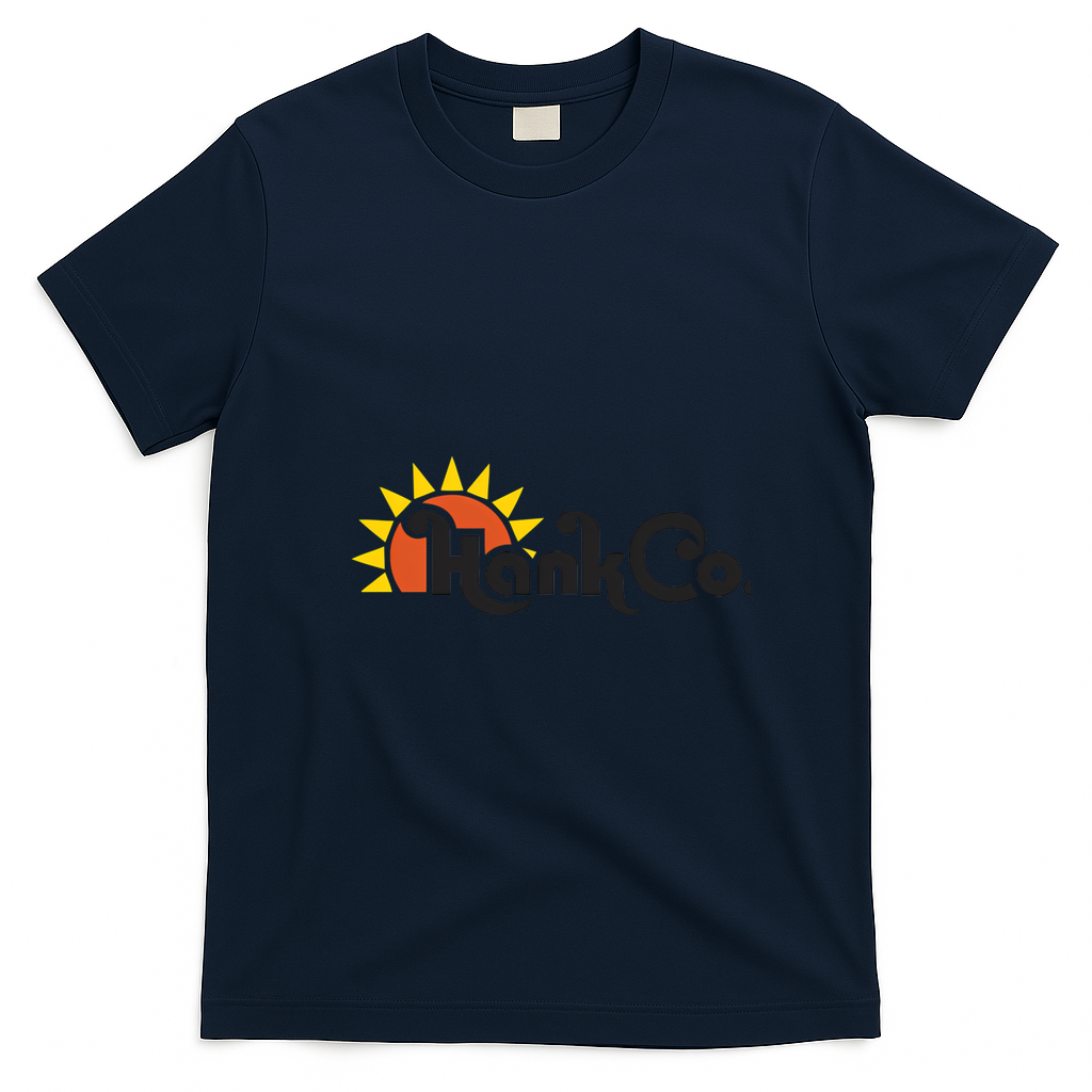 Hank Co. Bold Logo Tee - Navy Blue