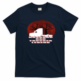 Husband Dad Trucker Legend Distressed Graphic Tee - Navy Blue