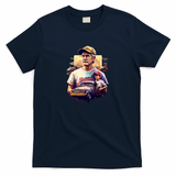 Husband Dad Trucker Legend Heritage T-Shirt - Navy Blue