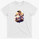 Husband Dad Trucker Legend Heritage T-Shirt - White
