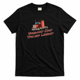 Hardworking Husband Dad Trucker T-Shirt - Black