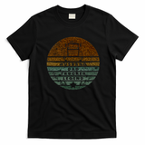 Husband Dad Trucker Legend Retro Graphic Tee No. 14 - Black