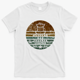 Husband Dad Trucker Legend Retro Graphic Tee No. 14 - White