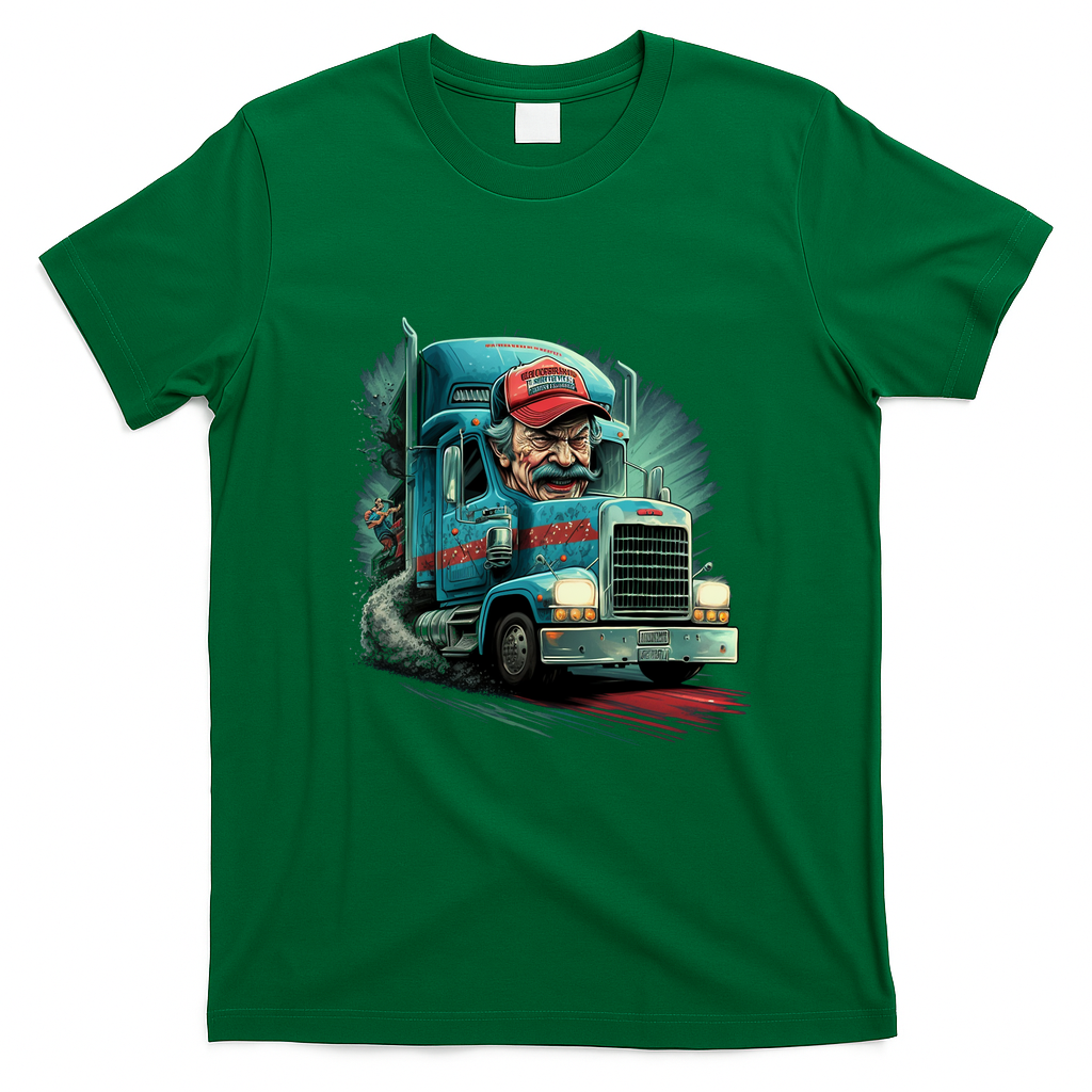 Husband Dad Trucker Legend T-Shirt - Irish Green