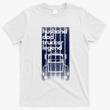 Husband Dad Trucker Legend Graphic T-Shirt No. 11 - White
