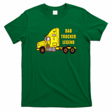 Husband Dad Trucker Legend Yellow Rig Tee - Irish Green
