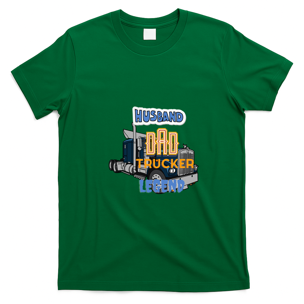 Husband Dad Trucker Legend Road-Ready Tee - Irish Green