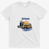 Husband Dad Trucker Legend Road-Ready Tee - White