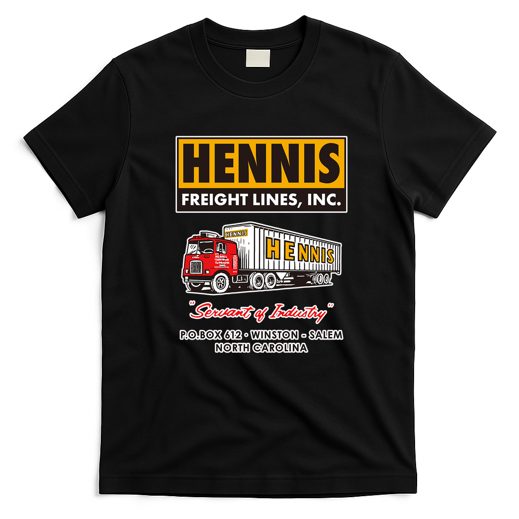 Hennis Freight Lines Vintage T-Shirt - Black