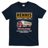 Hennis Freight Lines Vintage T-Shirt - Navy Blue