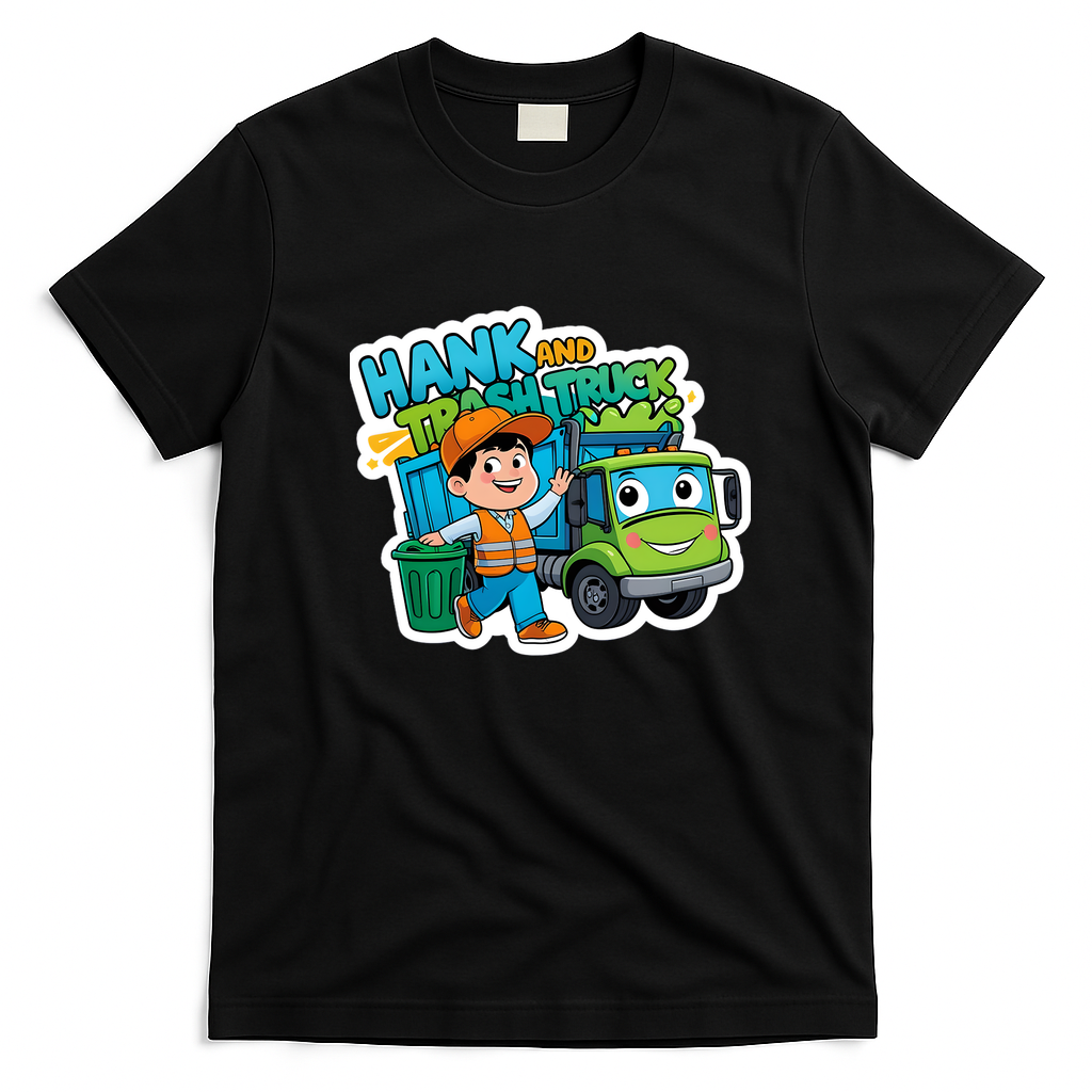 Hank and the Garbage Truck T-Shirt - Black