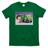 Hank and Garbage Truck Graphic T-Shirt - Irish Green